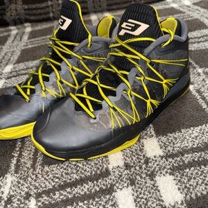 NIKE air jordan’s size 10 Gray and Yellow Sneakers